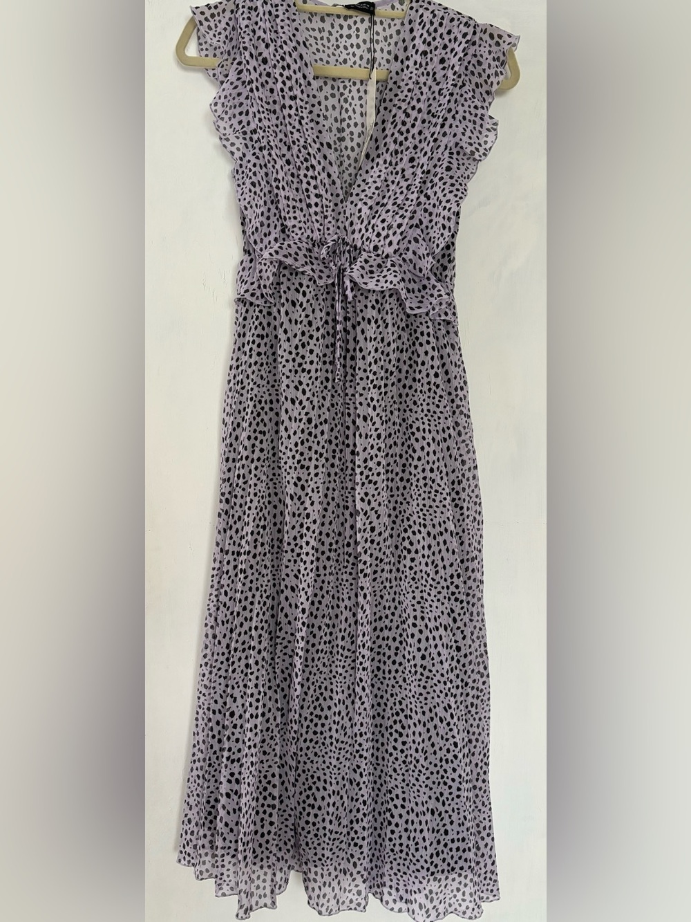 Zara Women's Lavender Spot Print Dress